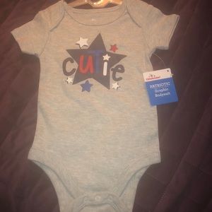 Gray 3-6 month bodysuit